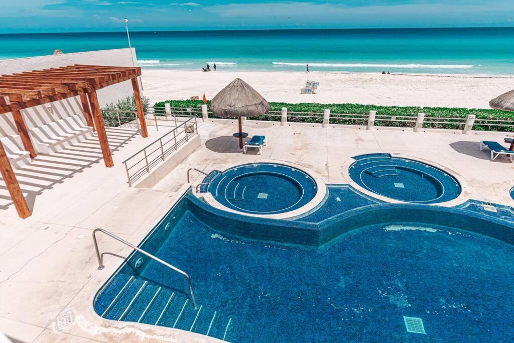 Villas Marlin 108, A Pie De Playa, Albercas, Jacuzi, Ubicacion Inmejorable Канкун Екстериор снимка