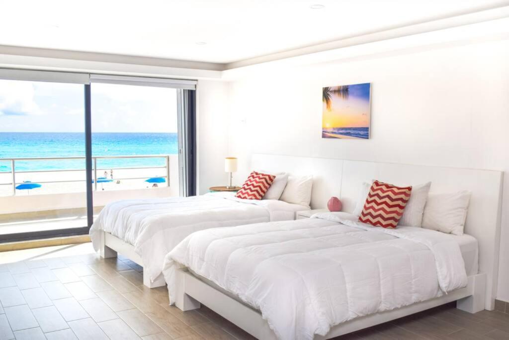 Villas Marlin 108, A Pie De Playa, Albercas, Jacuzi, Ubicacion Inmejorable Канкун Екстериор снимка